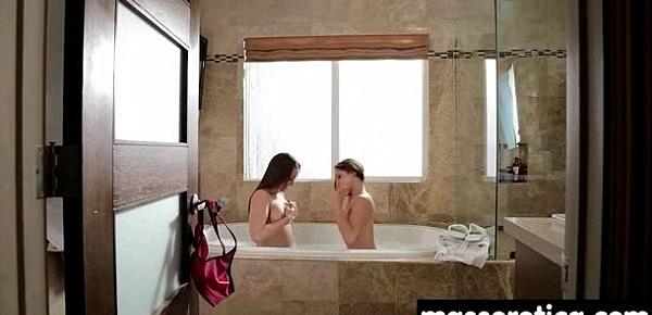  Sensual Oil Massage turns to Hot Lesbian action 7